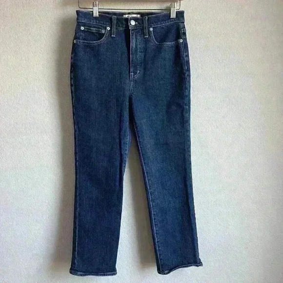 Madewell Slim Demi-Boot Jeans Women's Size 27 Medium Wash High-Rise Style #MB917 - Picture 1 of 14